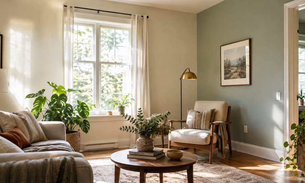 how paint finish affects perceived room size through light reflection